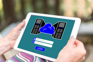 Hosting concept on a tablet