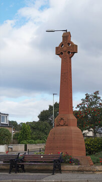 Celtic cross, Alness and West Rosskeen memorial, Ivergordon, Scotland