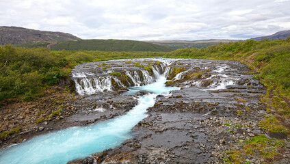 Bruarfoss waterfall, Iceland