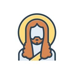 Color illustration icon for prophet