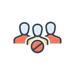 Color illustration icon for resistance