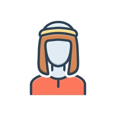 Color illustration icon for gulf