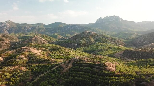 Aerial view of landscapes of Famagusta, Northern Cyprus