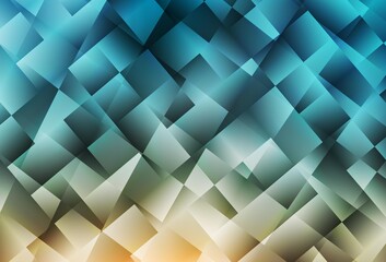 Fototapeta premium Light Blue, Yellow vector background with rectangles.