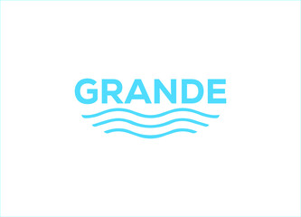 Grande Logo or Icon Design Vector Image Template