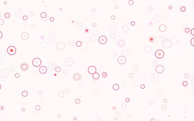Light Pink vector layout with circle shapes.