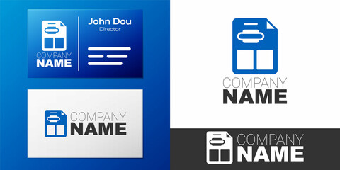 Logotype Restaurant cafe menu icon isolated on white background. Logo design template element. Vector