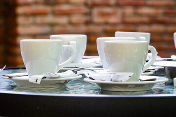 cup of coffee on table