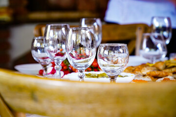 table setting at restaurant