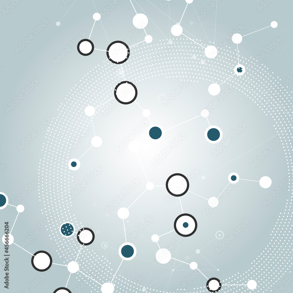 Poster modern abstract design template with black connect element vecton light background. abstract geometr