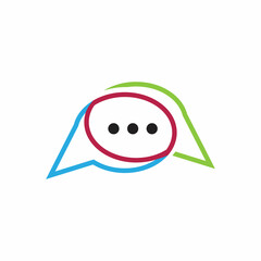 Buble chat icon Vector Illustration design Logo template