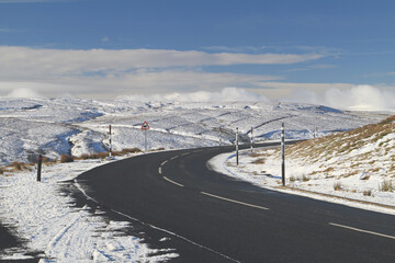 road over Yadmoss on the Cumbria / Durham border