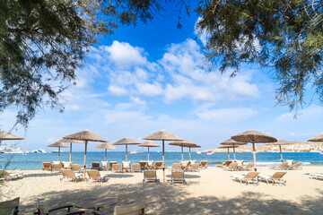 Romantic beach at greek island
