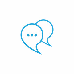 Buble chat icon Vector Illustration design Logo template
