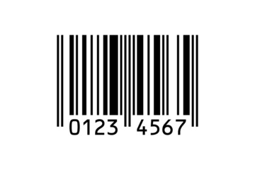 EAN-8 barcode isolated on white background. Vector