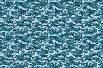 Pixel blue camouflage background. Vector illustration