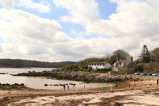 The coastal village of Rockcliffe in Southern Scotland