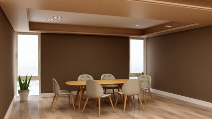 modern office meeting room for company wall logo mockup branding
