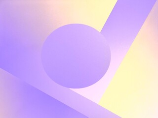 Elegant yellow lavender purple gradient abstract geometric  background with lines and circle 