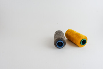 sewing thread on a white background
