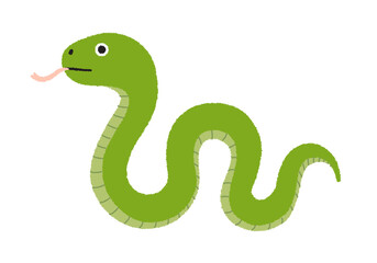 Fototapeta premium 干支の巳年（へびどし）のイラスト