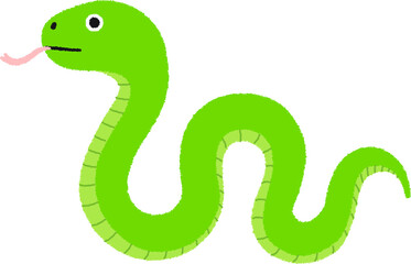 干支の巳年（へびどし）のイラスト