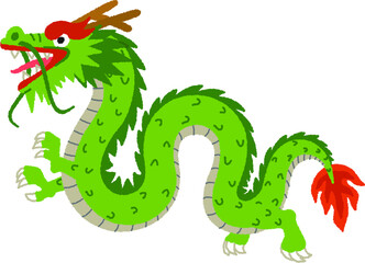 干支の辰年（たつどし）のイラスト