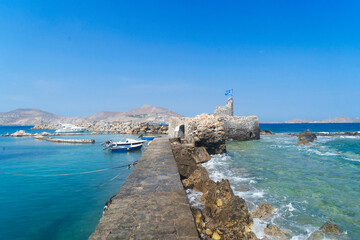Old fortress in Naoussa, Paros island