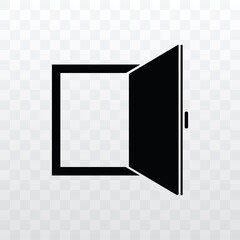 Open rectangle window icon vector illustration.