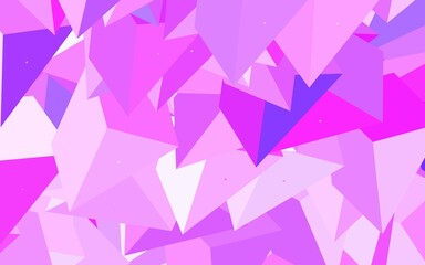 Light Purple vector backdrop with lines, triangles.