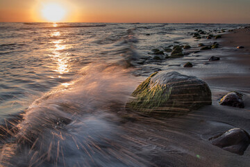wschód słońca nad Morzem Bałtyckim