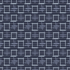 Japanese Square Weave Motif Vector Seamless Pattern