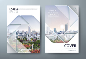 Annual report brochure flyer design template vector, Leaflet cover presentation, book cover.