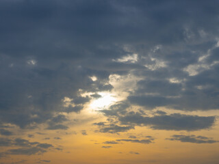 Fototapeta premium Orange sunset sky,Sunset Sky Background