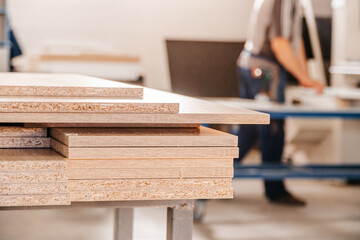 Production of furniture products at a furniture factory