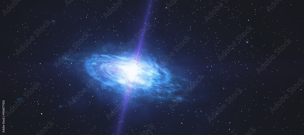 Poster creative space sky background with mockup place. landing page and cosmos concept.
