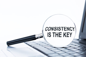 Consistency is the key word on the magnifier that lies on the laptop keyboard