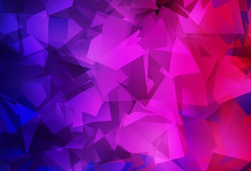 Dark Purple, Pink vector abstract mosaic background.