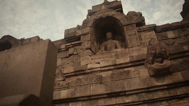 Borobudur Temple Buddha Statue in Yogyakarta Indonesia