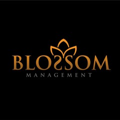 blossom flower logo designs simple modern vector