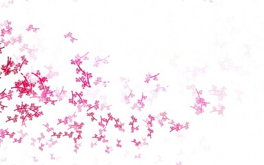 Light Pink vector abstract pattern with branches.