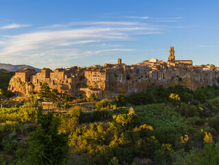 Obraz premium Pitigliano medieval town in Tuscany Italy