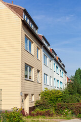 Wohngebäude, monotone Mehrfamilienhäuser, Bremen, Deutschland, Europa