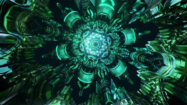 Third eye throat chakra ethnic sacred geometry kaleidoscope infinite 3d patterns seamless vj loop for spiritual meditation psychedelic substance trippy trance trip