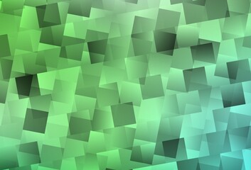 Light Green vector background with rectangles.