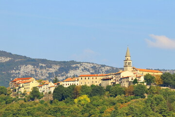 Fototapeta premium Buzet, citadel town in touristic region Istria, Croatia