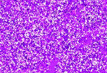 Light Purple vector doodle background with leaves.