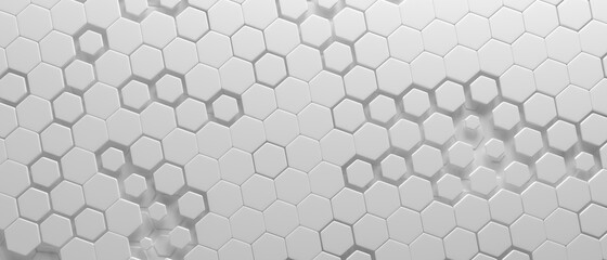 Light Abstract Geometric hexagons background.