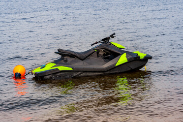 Modern Jet Ski in the lake