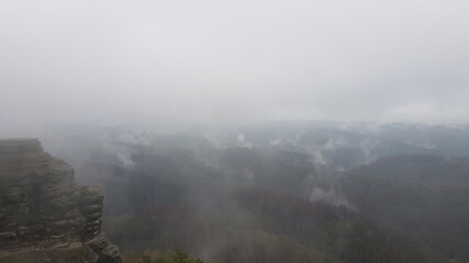 fog in the mountains